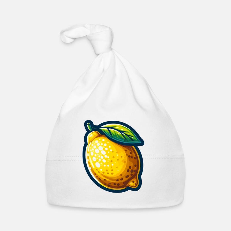 Citron Vibrant Bonnet bio Bébé