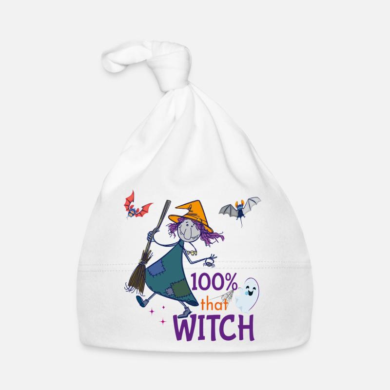 Halloween Witch Organic Baby Cap