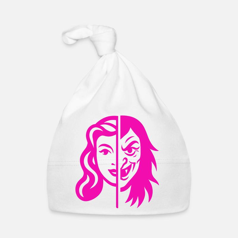 Contraste du visage divisé Bonnet bio Bébé