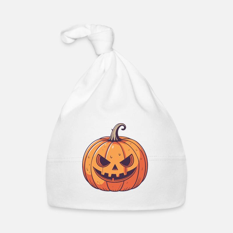 Citrouille Jack o'Lantern Graphique Bonnet bio Bébé