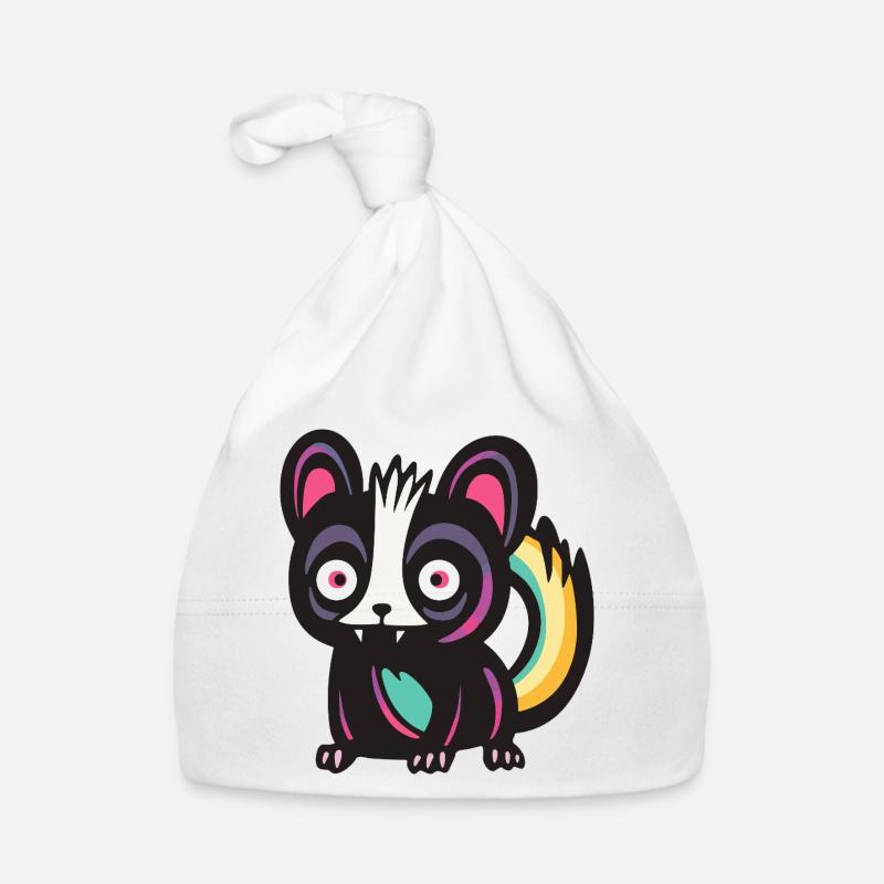Skunk Halloween Comic Funny Organic Baby Cap
