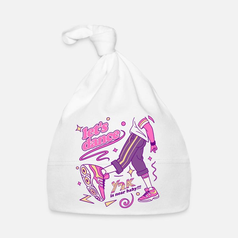 Y2K Dance Vibe Sneaker Art Organic Baby Cap