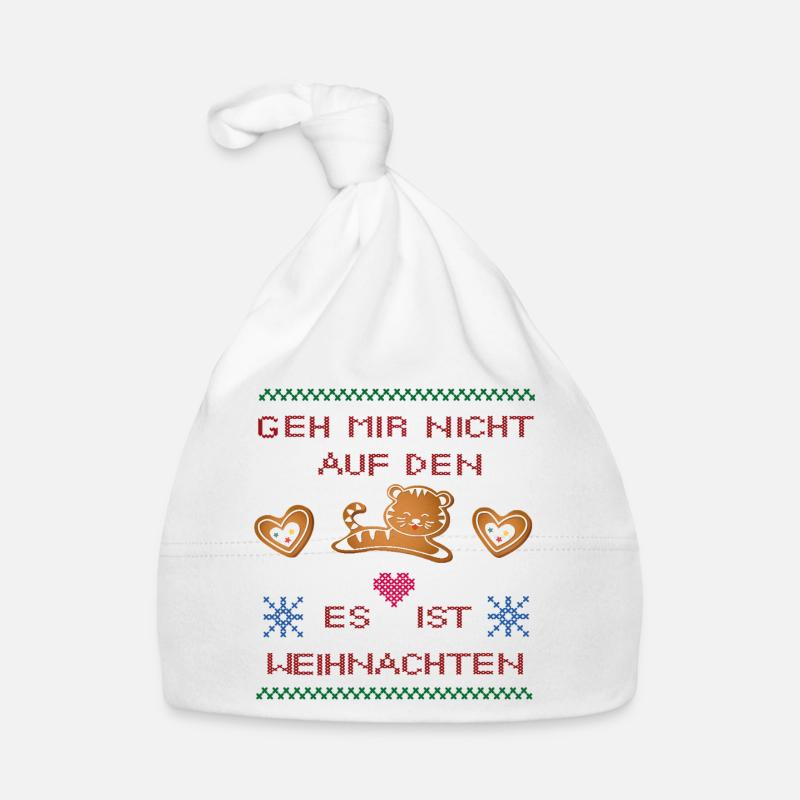 Don't get on my nerves Christmas Organic Baby Cap