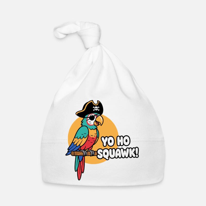 Bunter Papageienpirat Squawk Baby Bio-Mütze