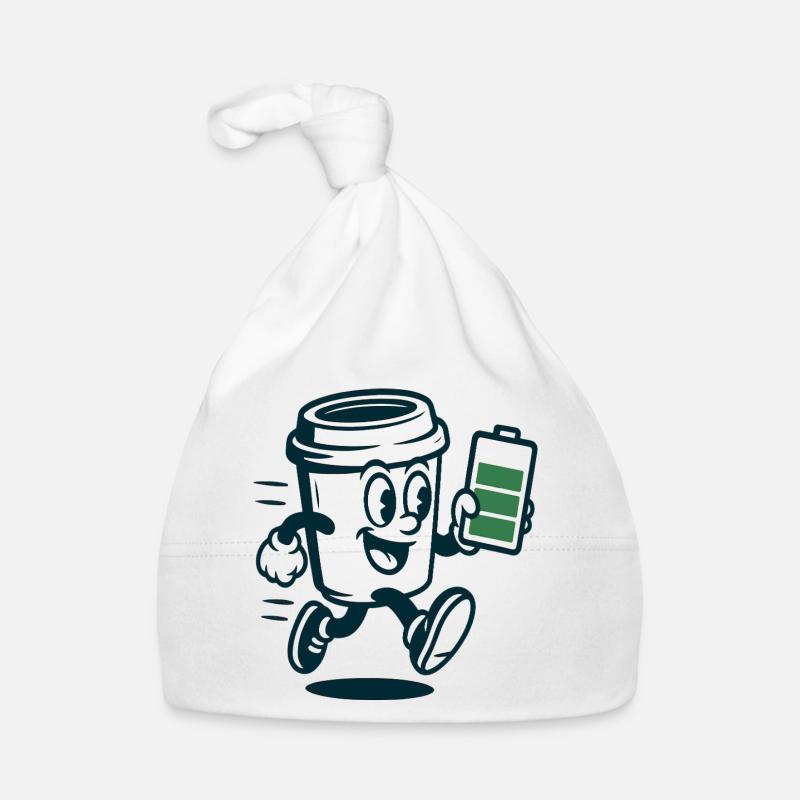 Caffeinated Battery Buddy Organic Baby Cap