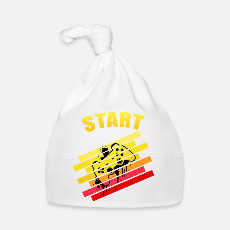 Retro Vintage Start Gaming Controller | Neon Graff Baby Bio-Mütze