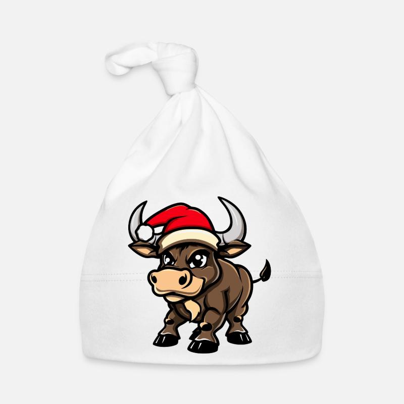 Taurus Christmas Organic Baby Cap