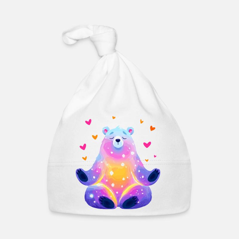 Rainbow Bear Organic Baby Cap