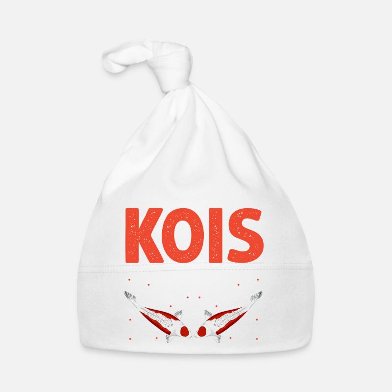 Sorry I Can't My Kois Need Me Funny Fish Pond Organic Baby Cap