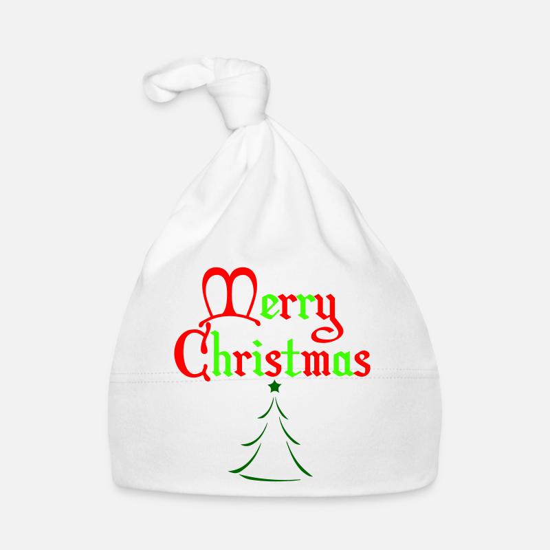 Frohe Weihnachts-Gotikbaum Baby Bio-Mütze