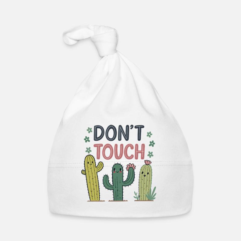 Ne Pas Toucher Cactus Joyeux Bonnet bio Bébé