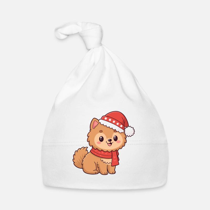 Chiot Noël Bonnet Écharpe Bonnet bio Bébé