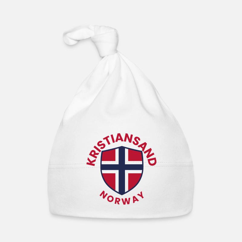 Kristiansand Norway Shield Emblem Organic Baby Cap