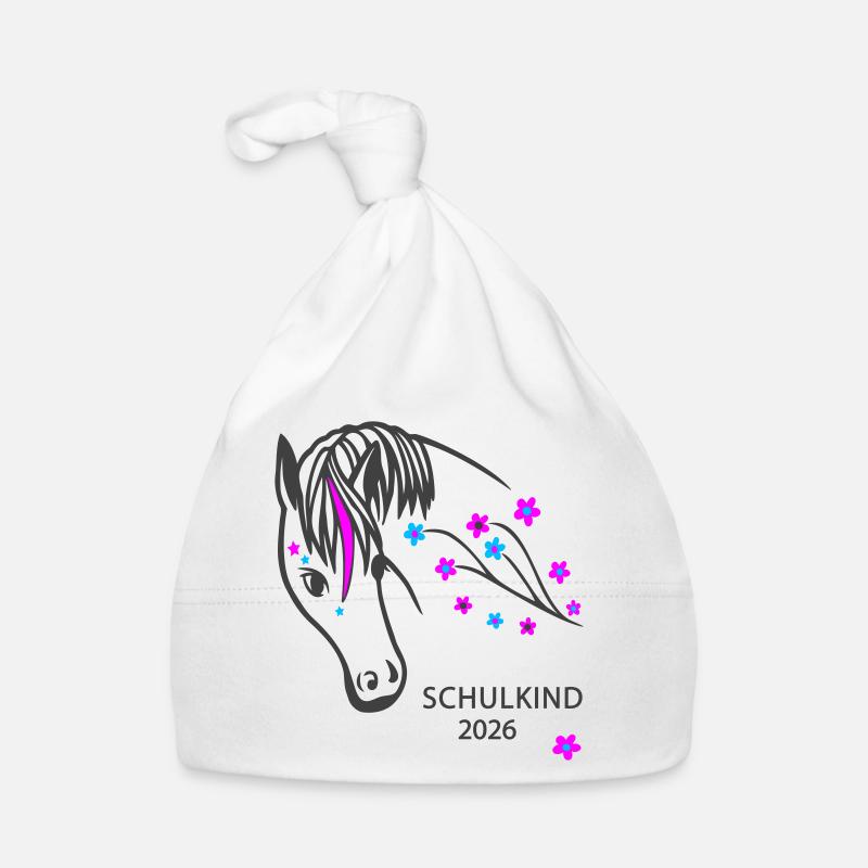 Cheval aux Fleurs 2026 Écolier Bonnet bio Bébé