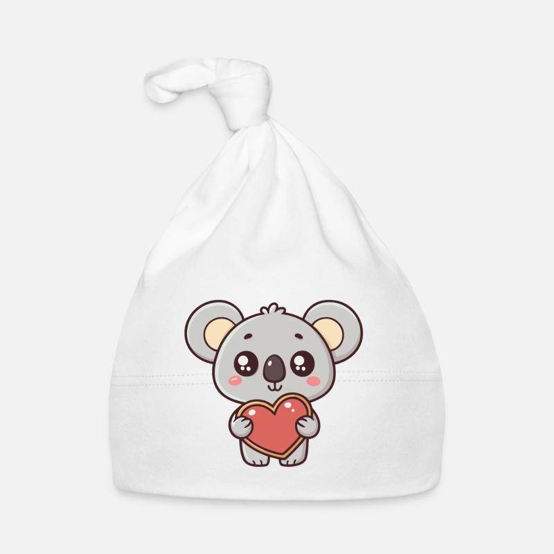 Koala Coeur Doux Bonnet bio Bébé
