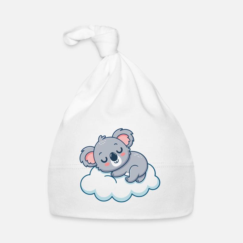 Dreamy Koala on Cloud Organic Baby Cap