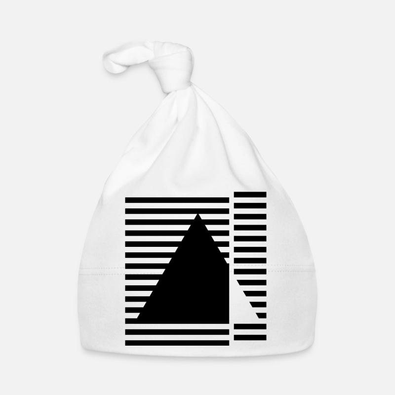 Conception géométrique inspirée du triangle Bauhaus Bonnet bio Bébé