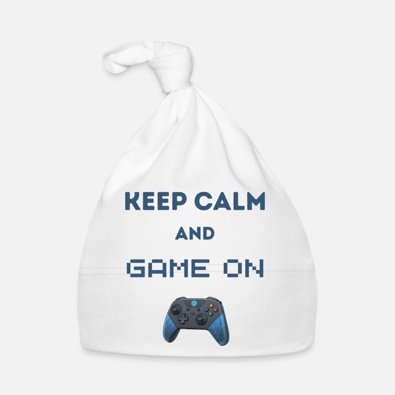 Keep Calm And Game On Baby Bio-Mütze
