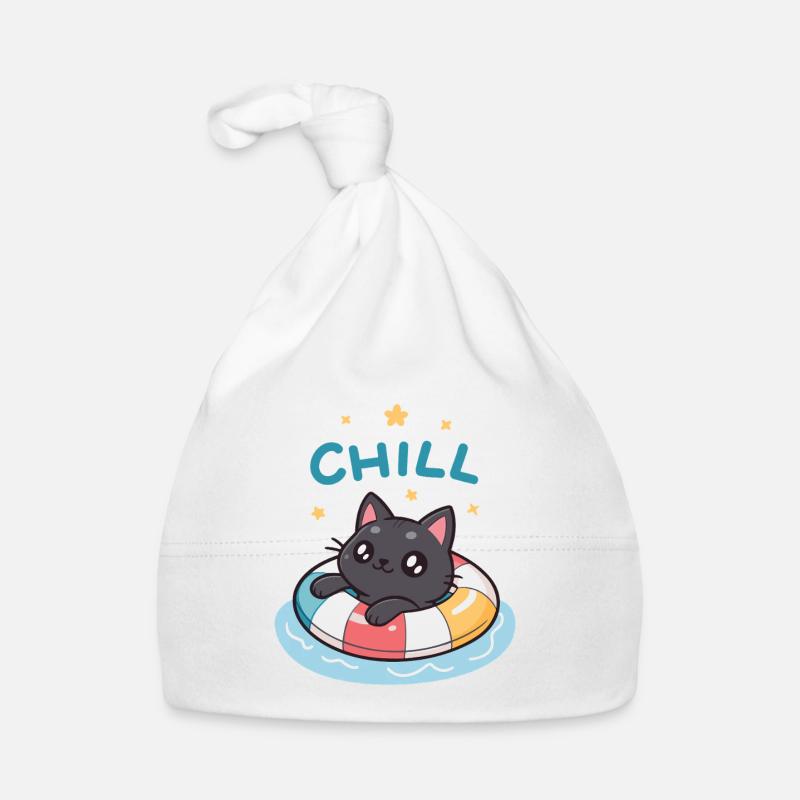 Cat Floating Chill Buoy Organic Baby Cap