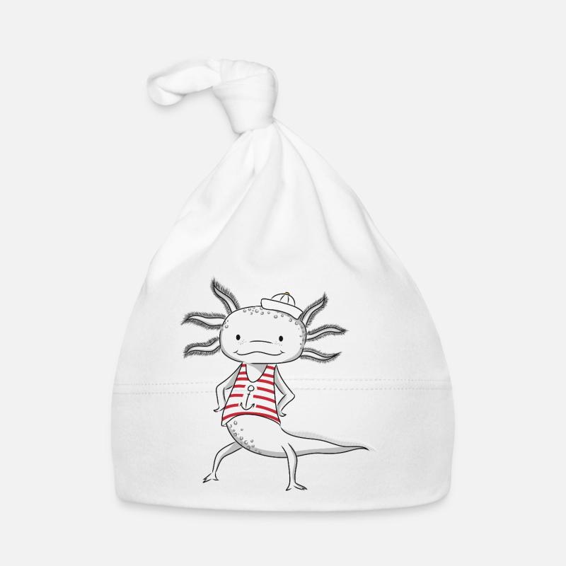 Axolotl Seemann Baby Bio-Mütze
