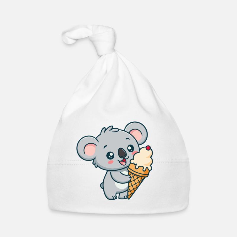 Koala-Gourmand-Eis Baby Bio-Mütze