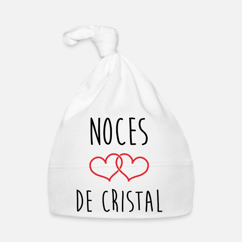 Noces de Cristal 15 ans de mariage Bonnet bio Bébé