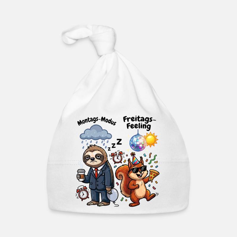 Montagsmodus vs Freitagsgefühl Baby Bio-Mütze
