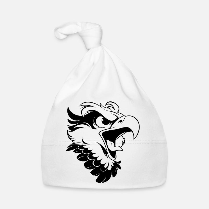 Angry Eagle Head – Tattoo Look Organic Baby Cap