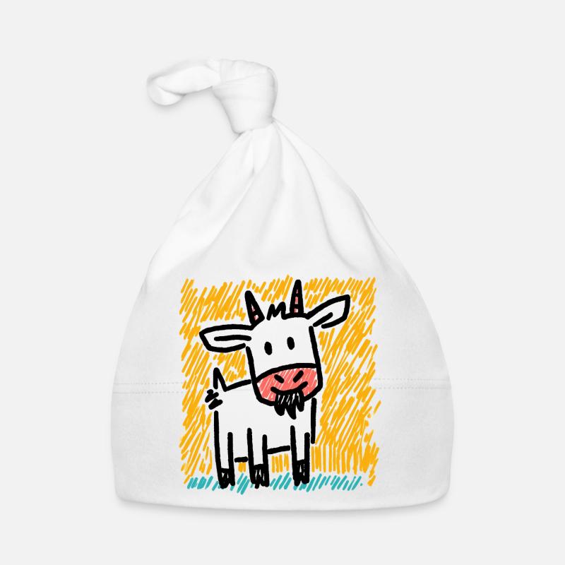 Doodle Ziege Baby Bio-Mütze