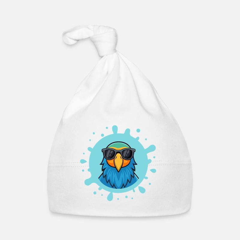 Blue Parrot Solar Glasses Organic Baby Cap