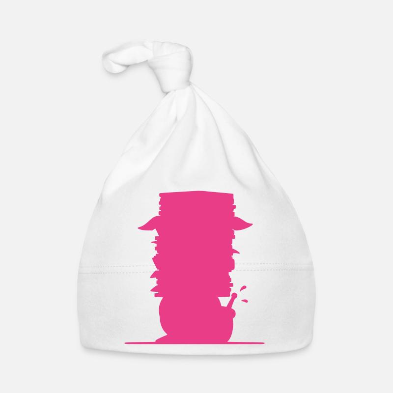 Snail File Stack Silhouette Organic Baby Cap