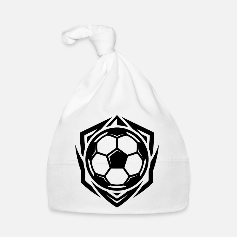 Fussball Symbol Baby Bio-Mütze