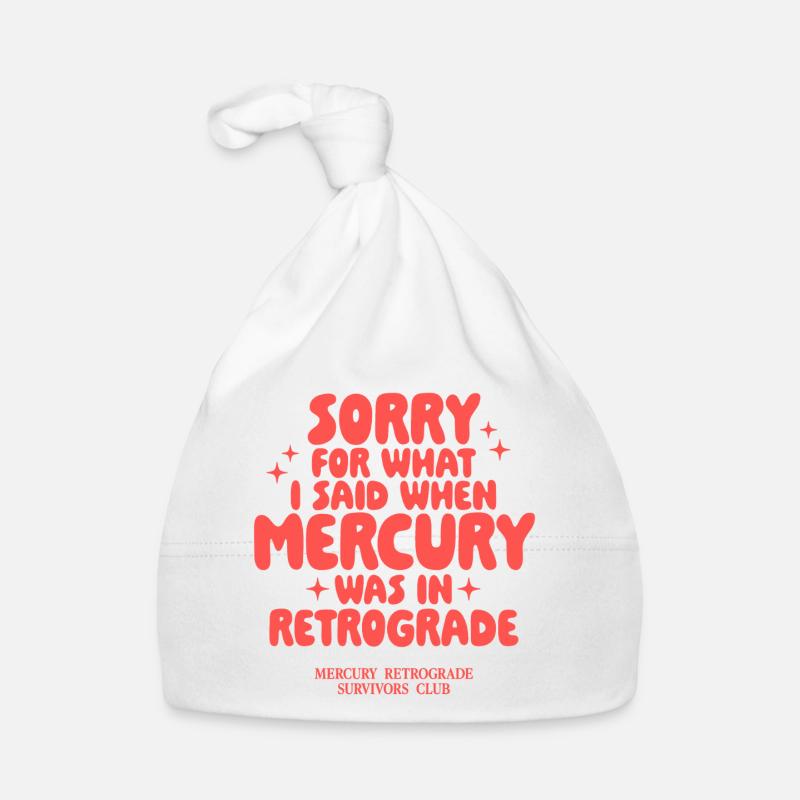 Conception de la Déclaration rétrograde de Mercure Bonnet bio Bébé