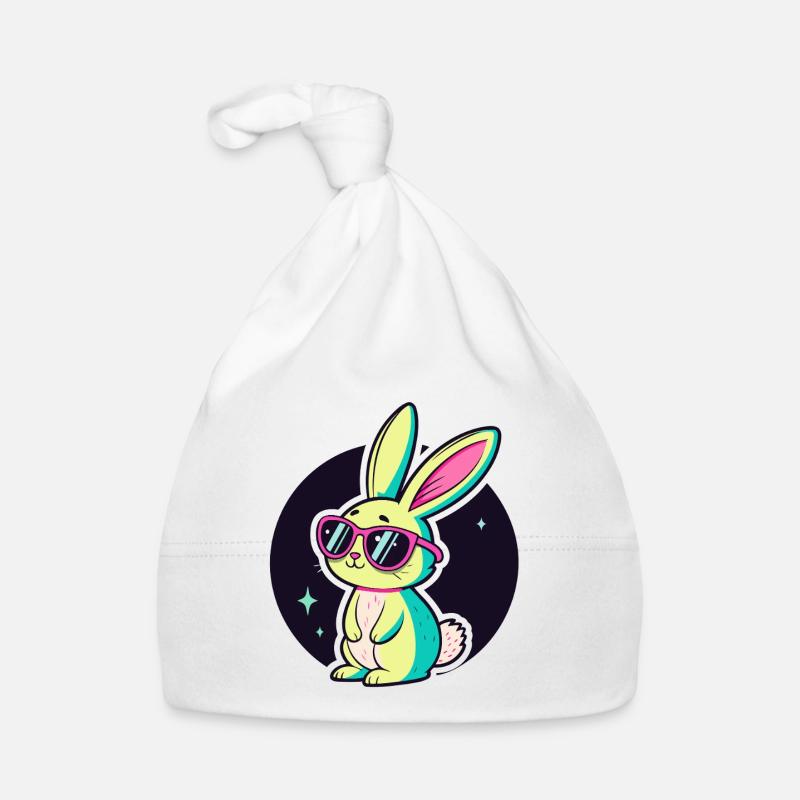 Lapin néon chic lunettes soleil Bonnet bio Bébé