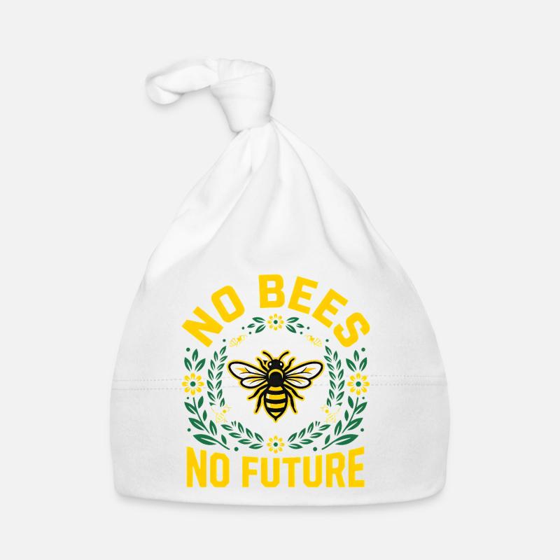 Save the Bees - Retro Umwelt Statement Baby Bio-Mütze