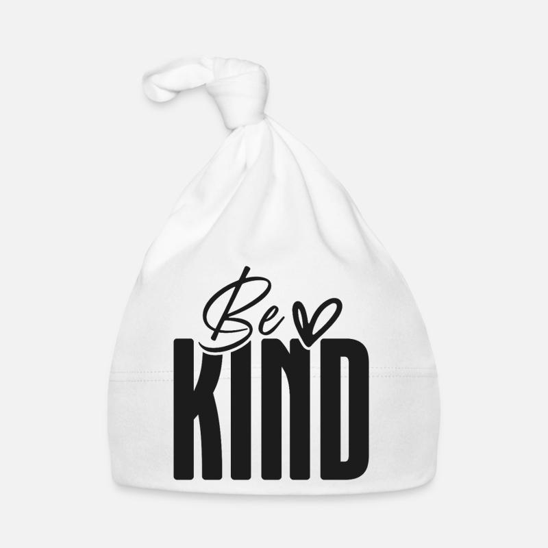 Be Kind Bold Script Overlay Organic Baby Cap