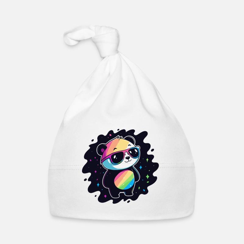 Panda Rainbow Galaxy Coole Brillen Baby Bio-Mütze