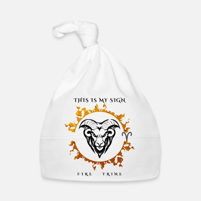 Mein Zeichen Widder Baby Bio-Mütze