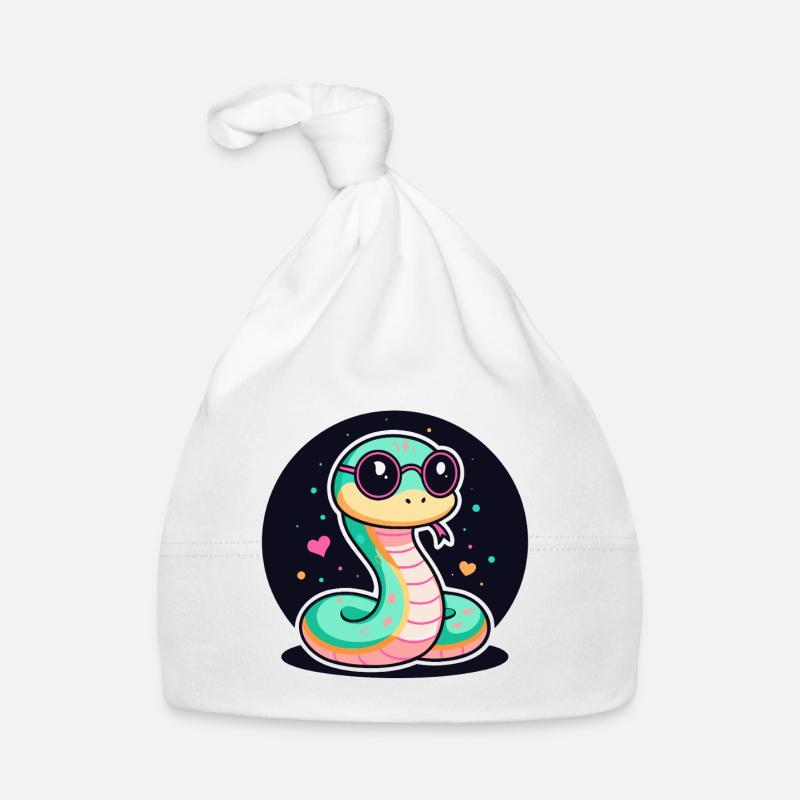 Pastell-Schlangen-Gläser Baby Bio-Mütze