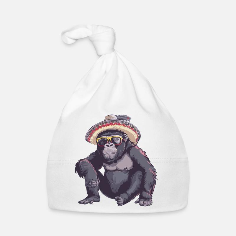 Gorilla Comic Sombrero drôle Bonnet bio Bébé