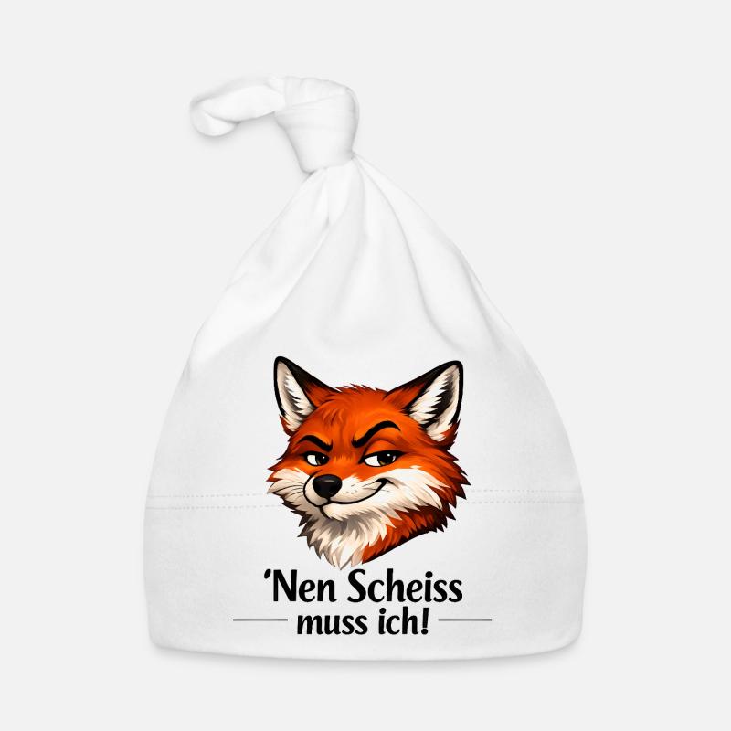 Nen Scheiss muss ich! Lustiger Fuchs Baby Bio-Mütze