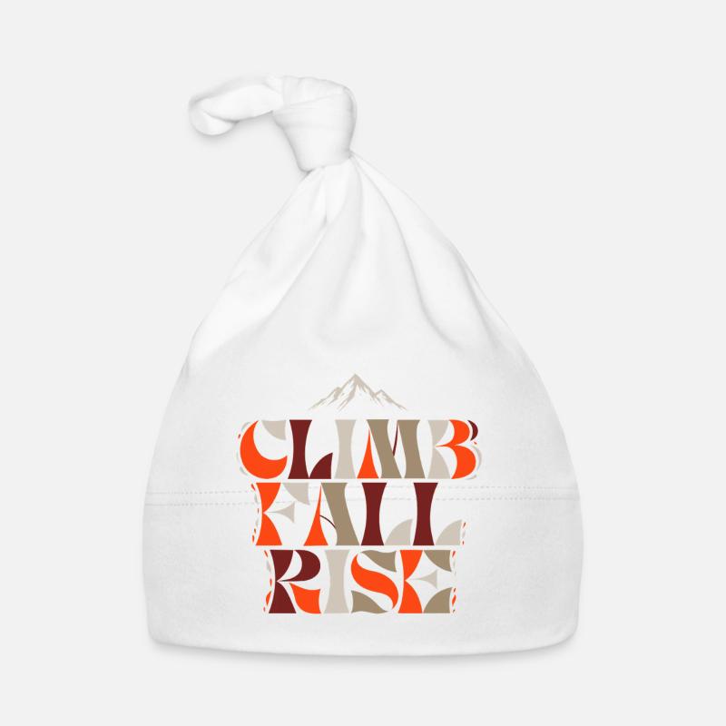 Retro Mountain Climb Organic Baby Cap