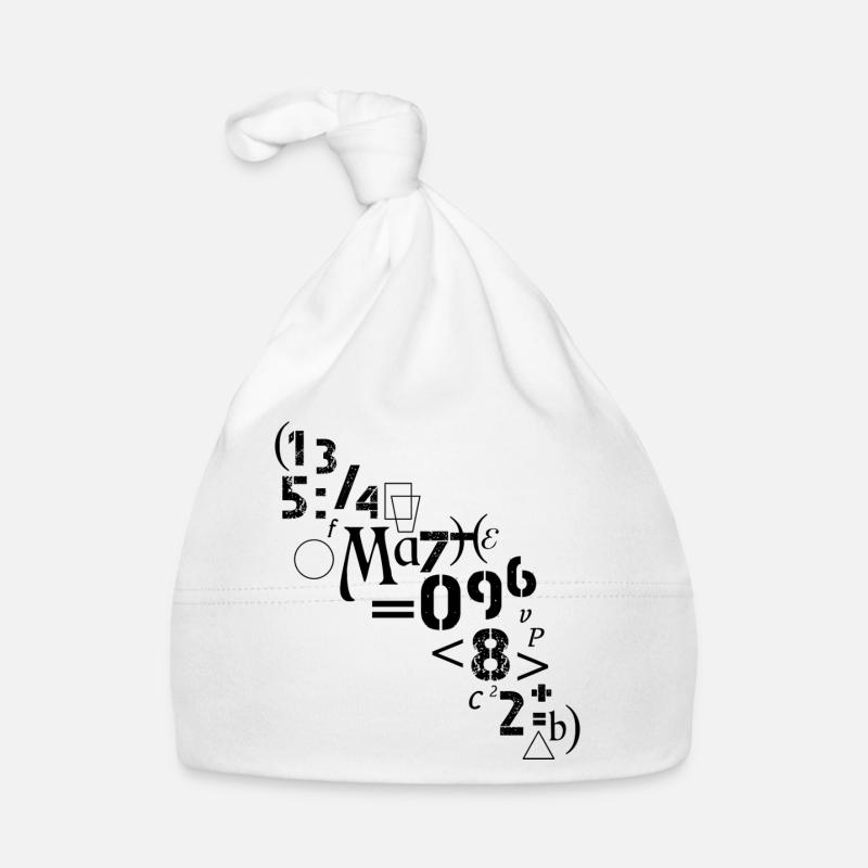 Math Mathematician Analyst Numbers Symbols Organic Baby Cap