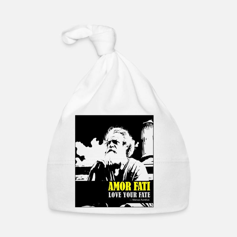 Amor Fati Marcus Aurelius Love Your Fate Organic Baby Cap
