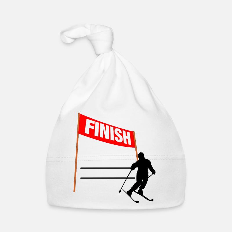 Ski Finish Custom Organic Baby Cap