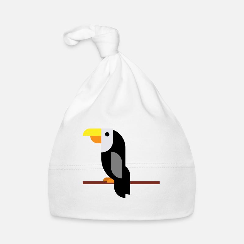 Toucan on branch Organic Baby Cap