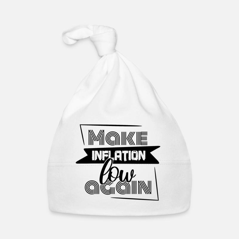 Sprüche zur Inflation - Make Inflation low again Baby Bio-Mütze