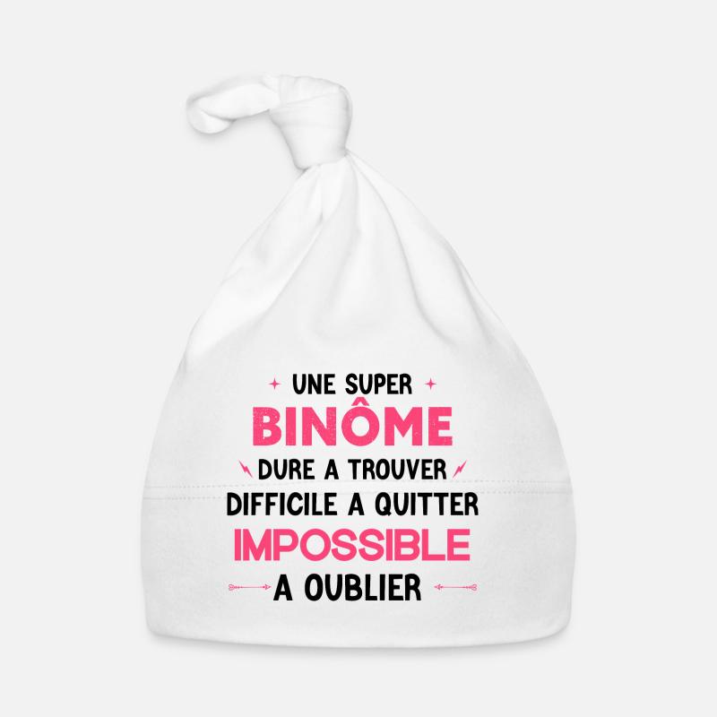 Super binôme - Impossible A Oublier Bonnet bio Bébé