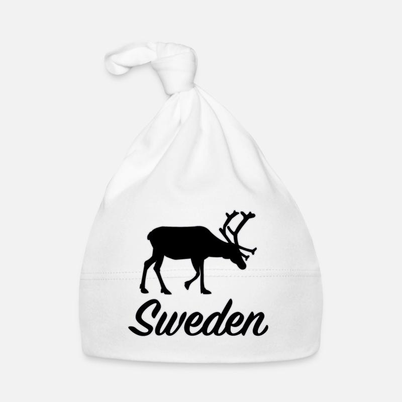 Suède Silhouette de renne Suède Souvenir Bonnet bio Bébé