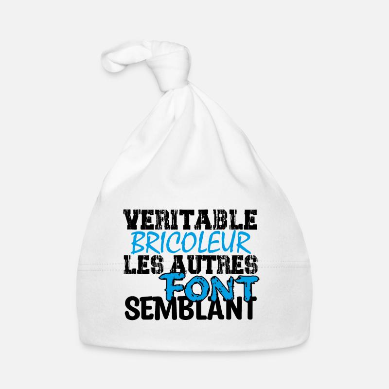 Bricolage | Véritable bricoleur ... Bonnet bio Bébé